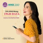 Cách đăng ký gói cước Mimax200 Viettel nhận 15GB data chỉ 200.000đ